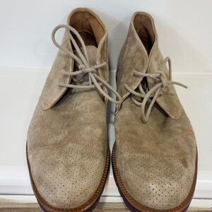 Donald J. Pliner Beige Suede Chukka Boots